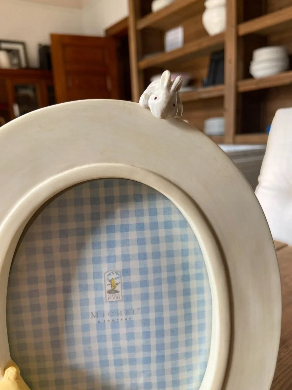 classic Winnie the Pooh picture frame, vintage Pooh nursery decor